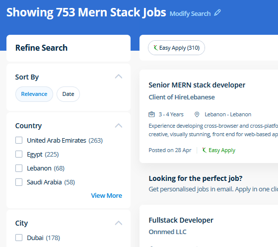 Mern Stack Development internship jobs in Mumbai