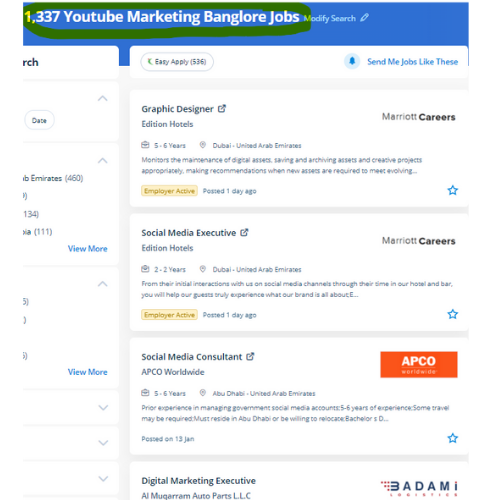 YouTube Marketing internship jobs in Thirunelveli