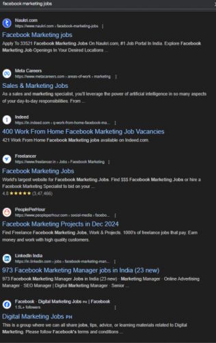 Facebook Marketing internship jobs in Mysuru