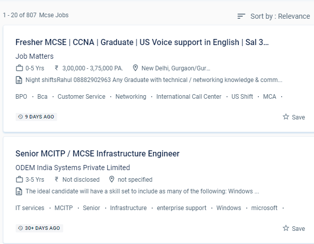 MCSE internship jobs in Navi Mumbai
