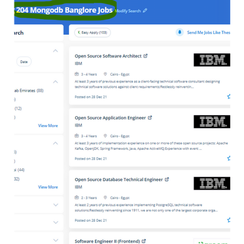 MongoDB internship jobs in Punjab