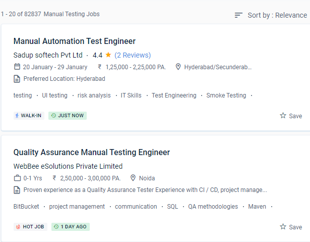 Software Testing (Manual) internship jobs in Mumbai